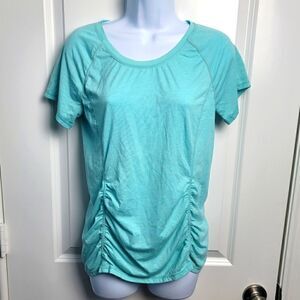 🎄5/$25🎄TANGERINE Short Sleeve Ruched Athletic Top